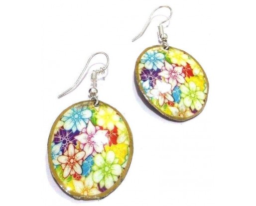 FLORAL - Contemporary Women Earrings Jewelry Hook Drop Dangle Fashion Gift N26